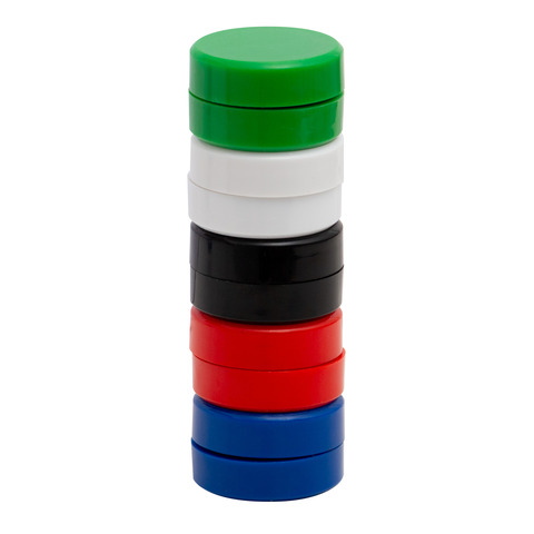 Magneti per lavagne bianche 35 mm Q-Connect colori assortiti - conf. 10 pz - KF02649